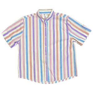 Vintage HIGH STYLE striped button down shirt